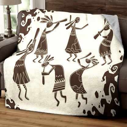 Arizona Kokopelli TN170801T Sherpa Fleece Blanket