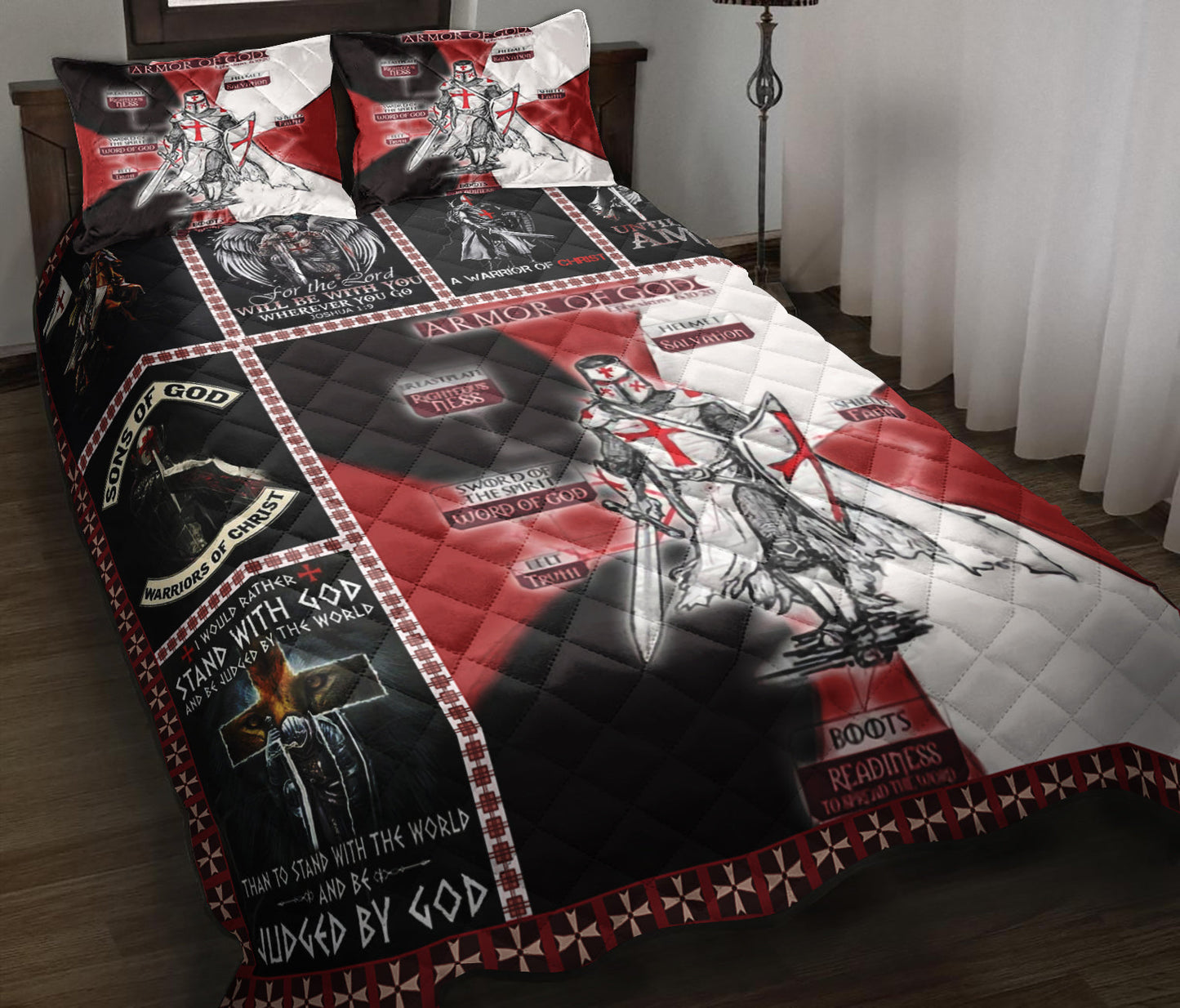 Armor Of God 3D Quilt Bedding Set MN1509004