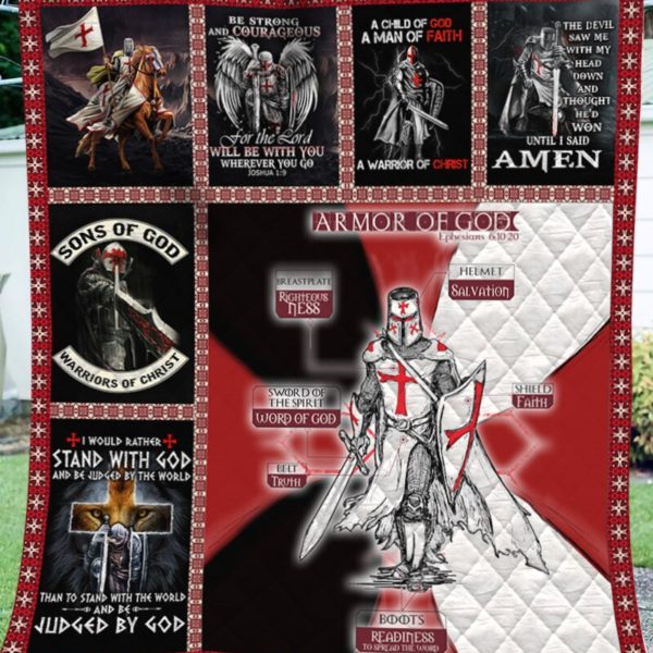 Armor Of God 3d CLH1611081Q Quilt Blanket