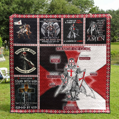 Armor Of God 3d CLH1611081Q Quilt Blanket