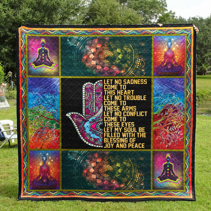 Artistic Meditation Chakra Mandala CLA31101022Q Quilt Blanket