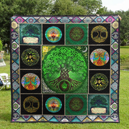 Artistic Yin Yang Tree of Life CLA31101026Q Quilt Blanket