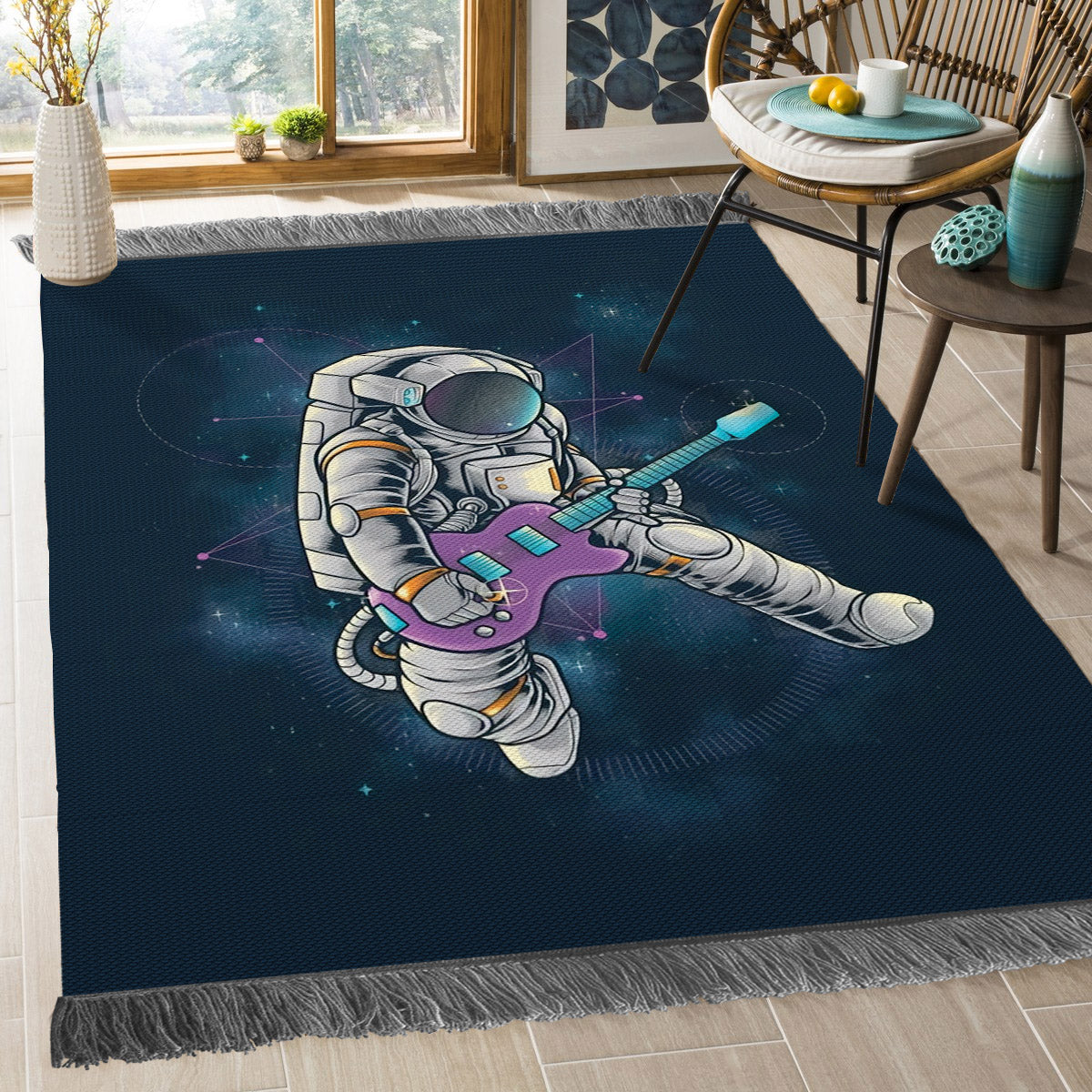 Astronaut Guitar VD0210012O Decorative Floor-cloth
