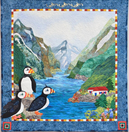 Atlantic Puffin CLP2111013Q Quilt Blanket