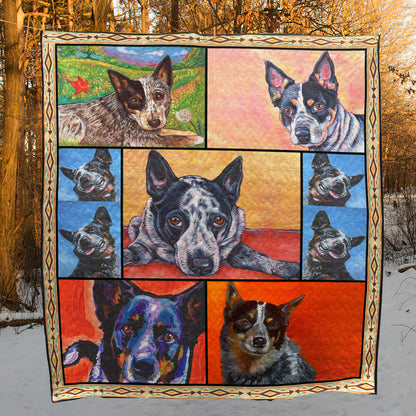 Australian Cattle Dog Beautiful Blue Heeler CLA31100631Q Quilt Blanket