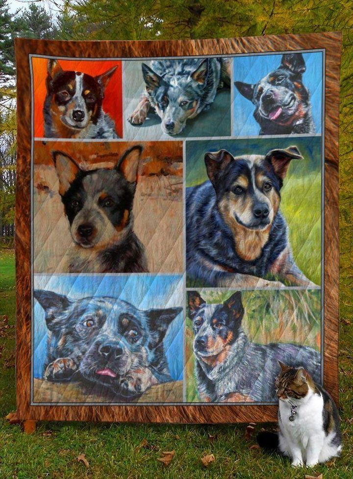 Australian Cattle Dog D8022 Quilt Blanket