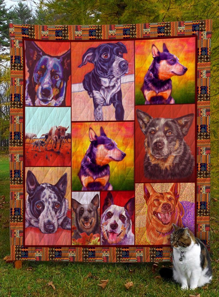 Australian Cattle Dog Dog D8019 Quilt Blanket