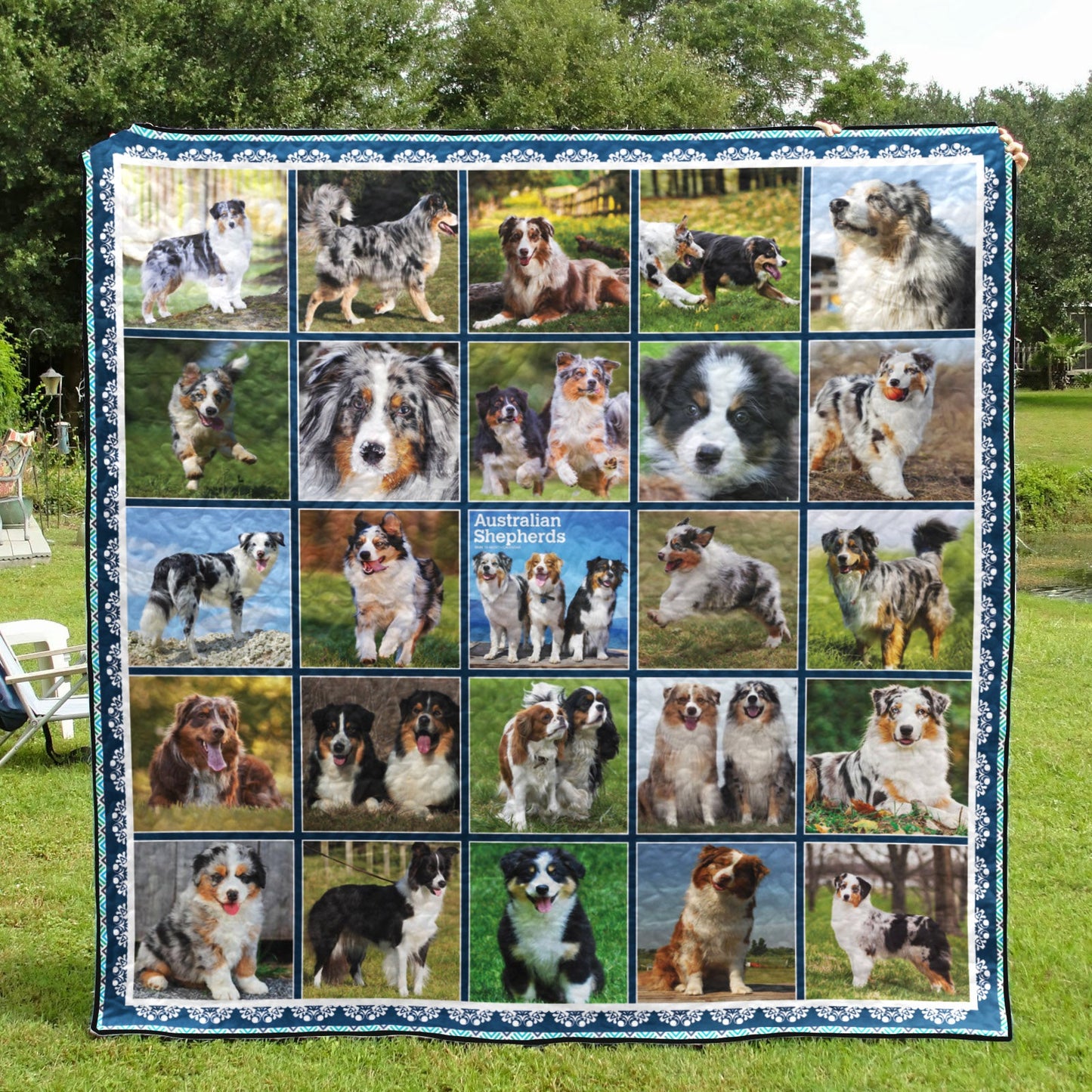 Australian Shepherd CL08110024MDQ Quilt Blanket