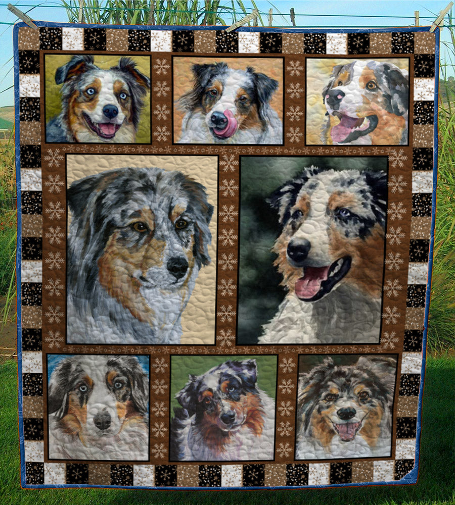 Australian Shepherd CL28100013MDQ Quilt Blanket