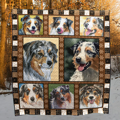 Australian Shepherd CL28100013MDQ Quilt Blanket