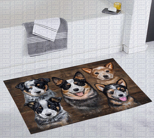 Australian Cattle Dog CL20110176MDD Non-slip Door mats