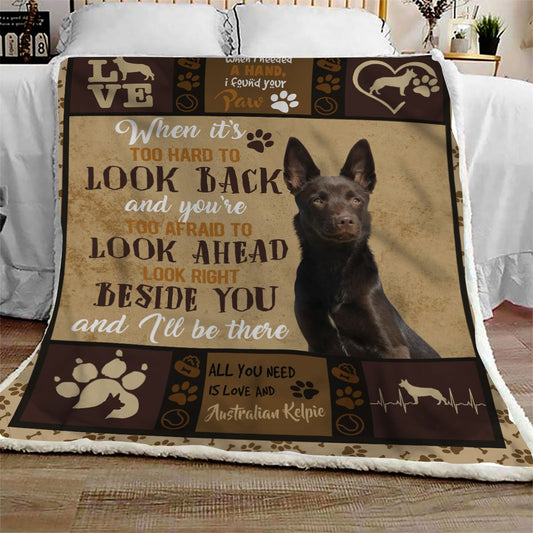 Australian Kelpie CL09100025MDF Sherpa Fleece Blanket