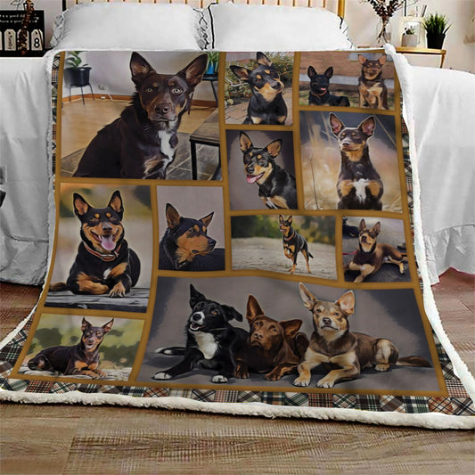 Australian Kelpie Look CL10100023MDF Sherpa Fleece Blanket