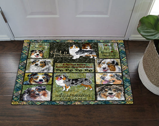 Australian Shepherd CL31100011MDD Non-slip Door mats