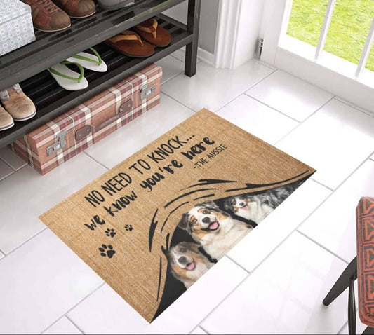 Australian Shepherd CLP0111006D Non-slip Door mats