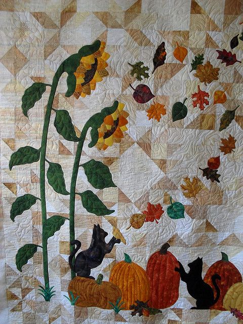 Autumn Cat CLA1010059Q Quilt Blanket