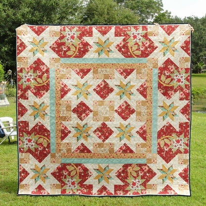 Autumn Flying Geese Quilt Blanket HN060701M