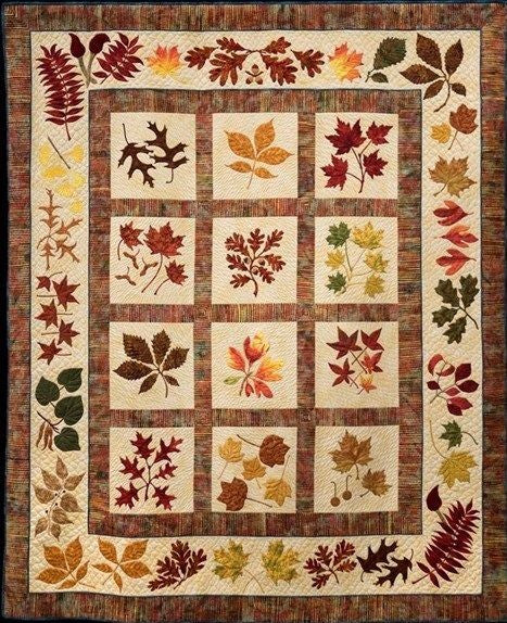 Autumn Leaves CLA0910035Q Quilt Blanket