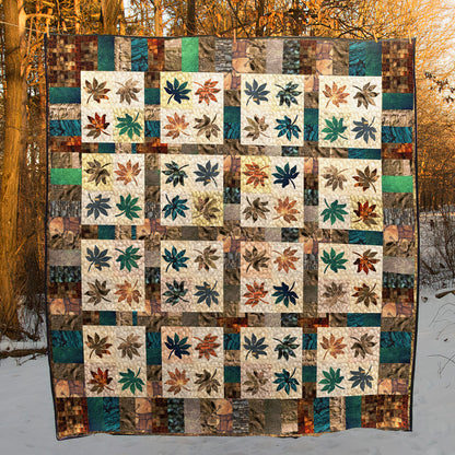 Autumn Leaves CLA25110043Q Quilt Blanket