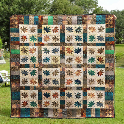 Autumn Leaves CLA25110043Q Quilt Blanket