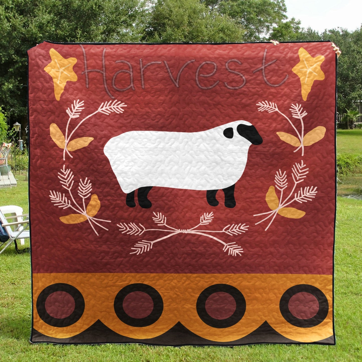 Autumn Sheep CLT2510015H Quilt Blanket