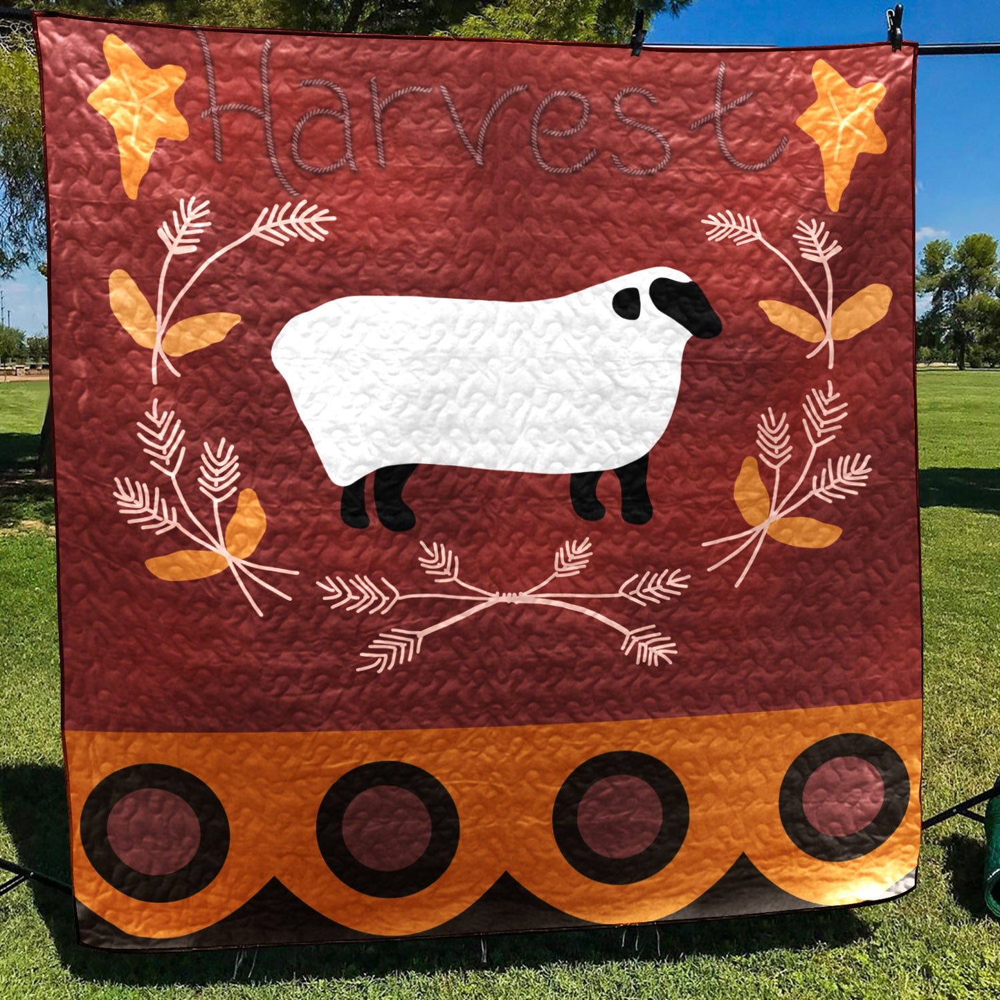 Autumn Sheep CLT2510015H Quilt Blanket