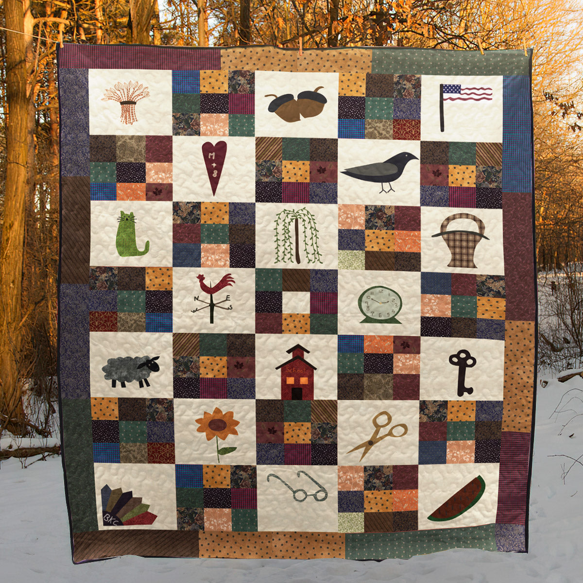 Autumn Theme CLT0111036H Quilt Blanket