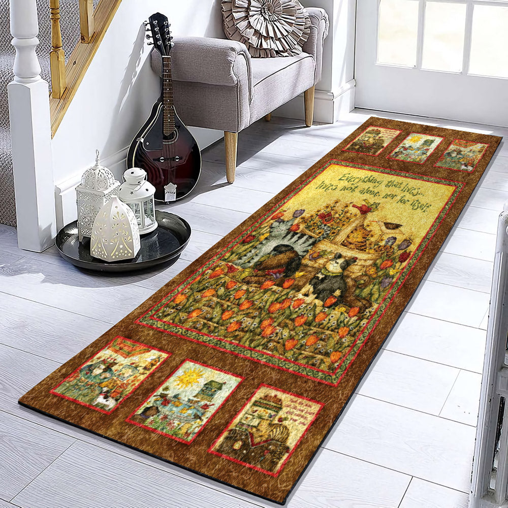 Autumn Animals HN1510002RU Runner Rug