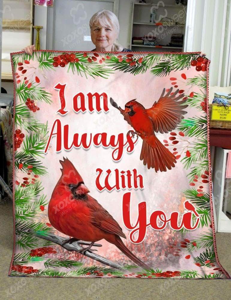 Aways With You Cardinal CL05100025MDF Sherpa Fleece Blanket