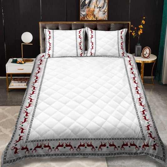 Azcozy Home Reindeer CLA16110132B Quilt Bedding Set