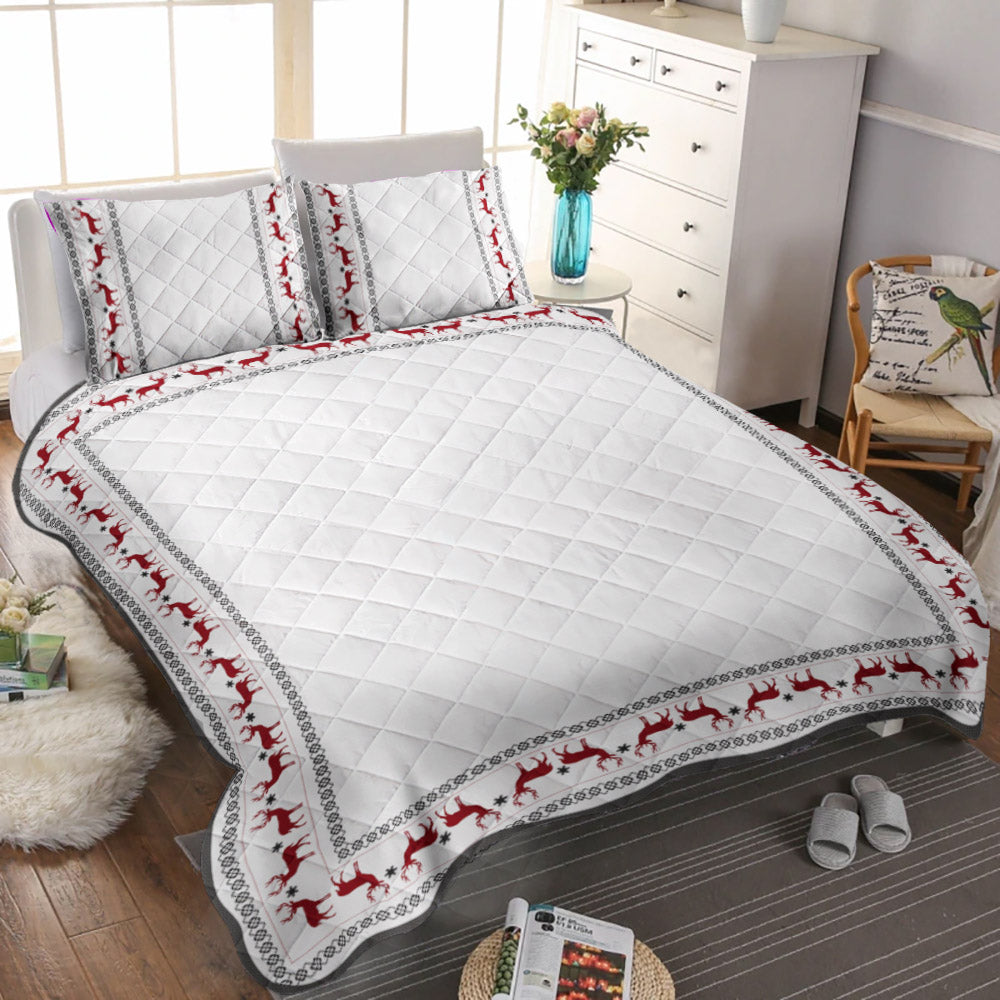 Azcozy Home Reindeer CLA16110132B Quilt Bedding Set