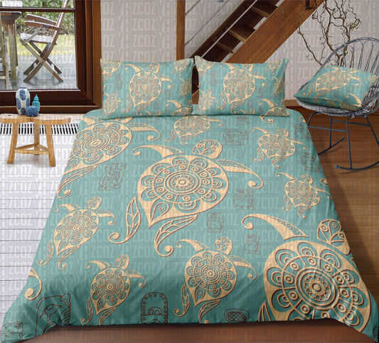 Aztec Turtles Turquoise CL21110069MDB Bedding Sets