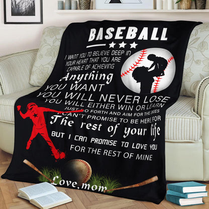 Baseball CLA140804 Sherpa Fleece Blanket