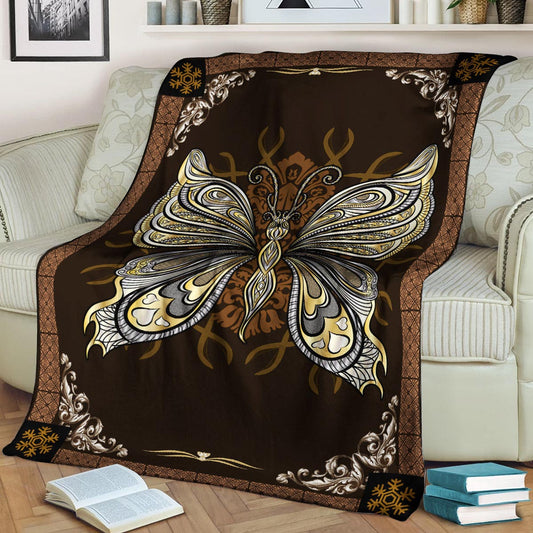 Butterfly CLA150810f Sherpa Fleece Blanket