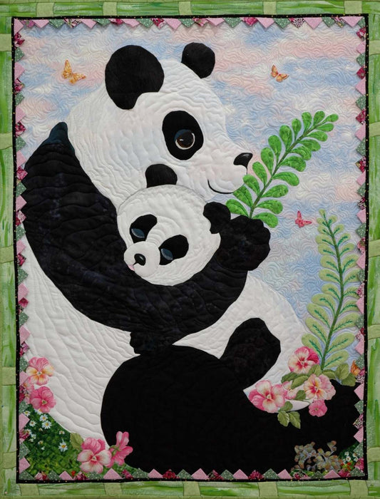 Baby And Mother Panda CLM030702 Quilt Blanket