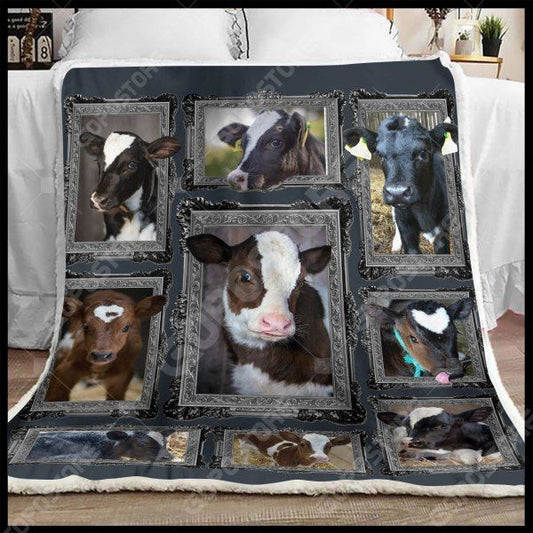 Baby Cows CL15110008MDF Sherpa Fleece Blanket