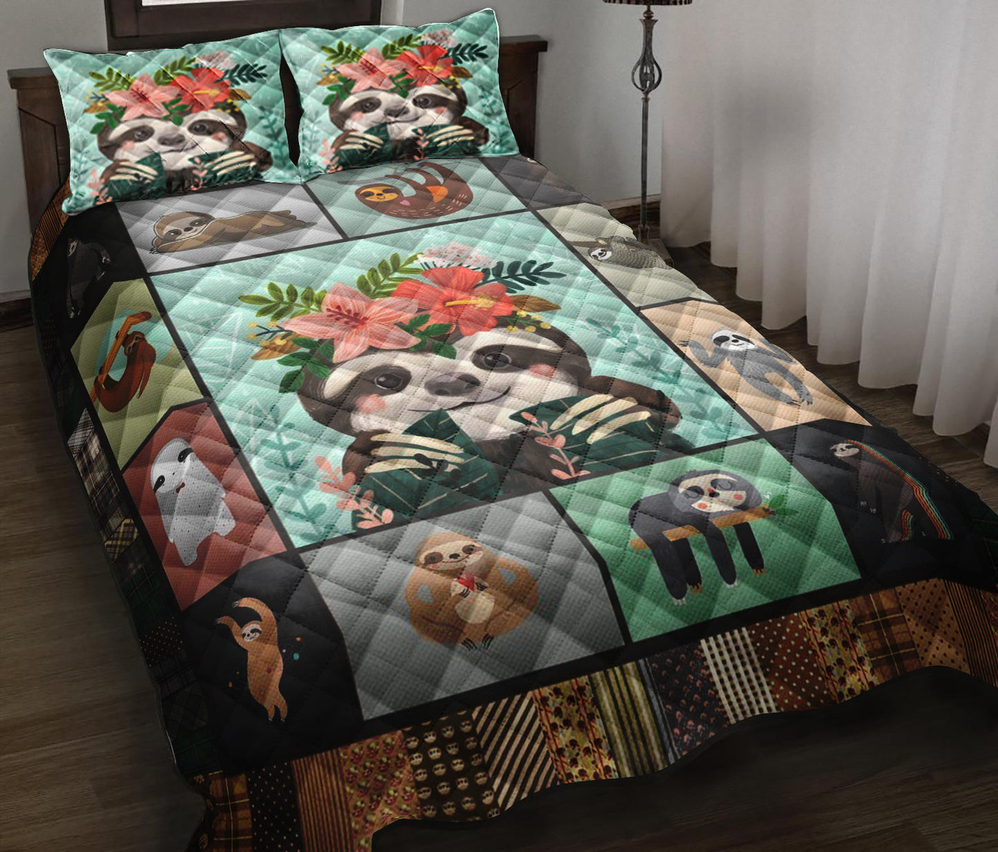 Baby Sloth Quilt Bedding Set ND130902