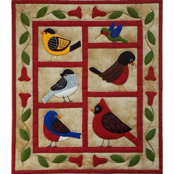 Backyard Birds CLA0211258Q Quilt Blanket