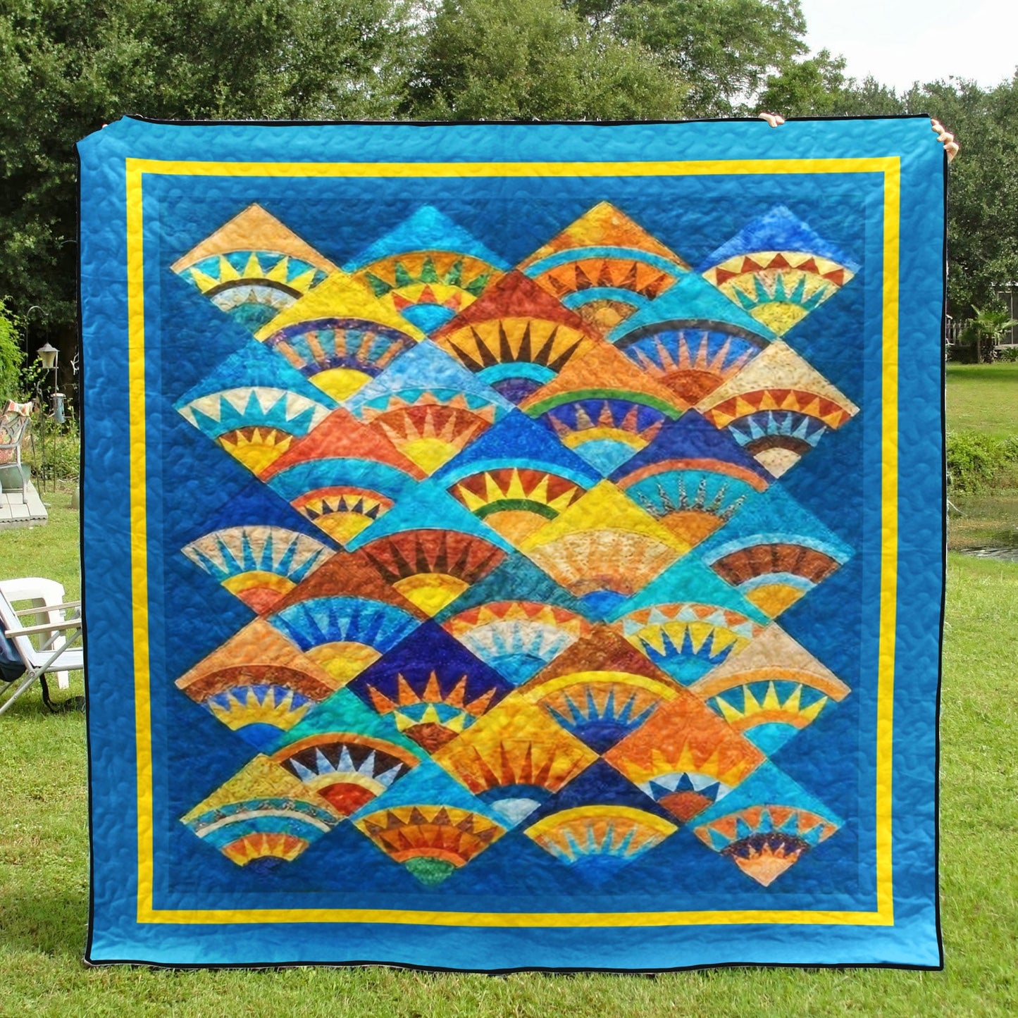 Baja Sunrise CLA1810037Q Quilt Blanket