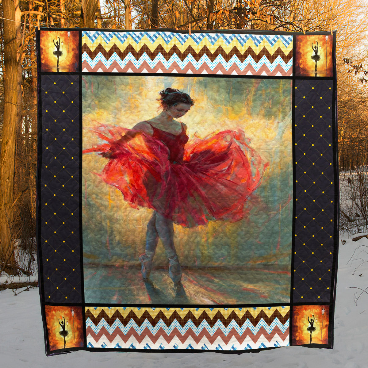 Ballet Dancer PKD200661 Quilt Blanket