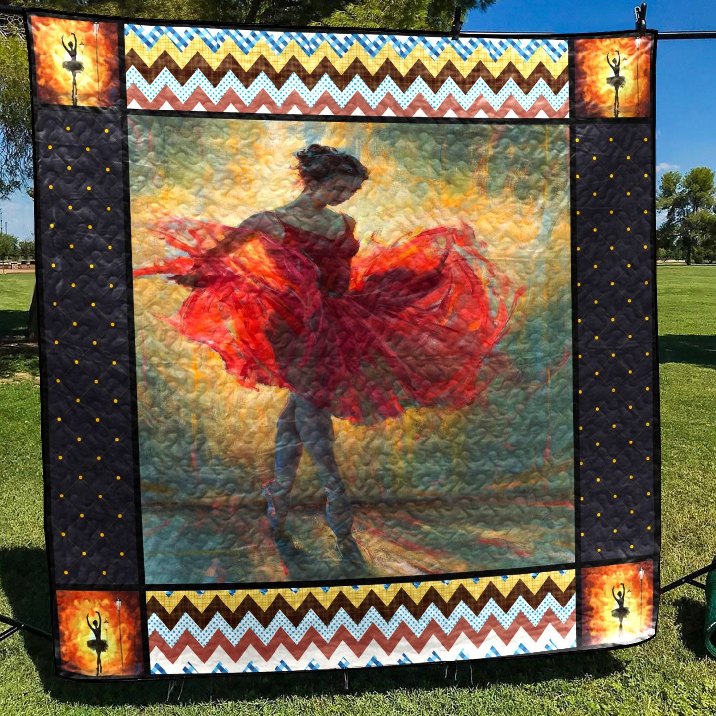 Ballet Dancer PKD200661 Quilt Blanket