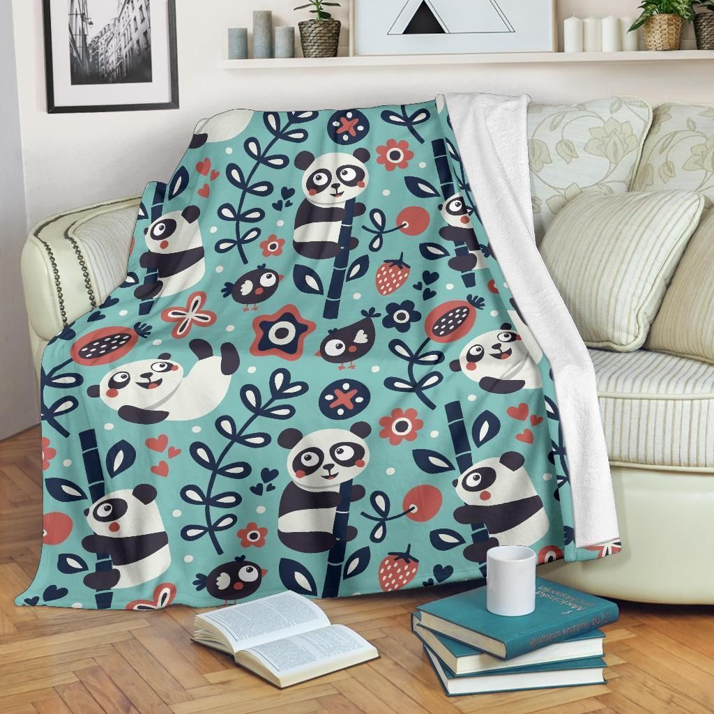 Bamboo Panda CL12100081MDF Sherpa Fleece Blanket