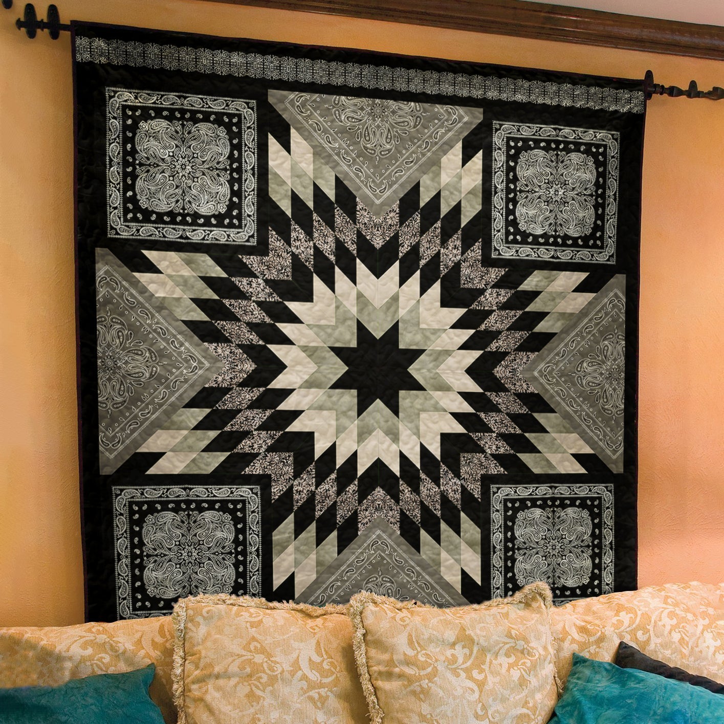 Bandana Star Native American Inspired Art Quilt TL270501Y