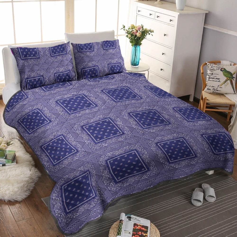 Bandana Blues CLM0312008B Quilt Bedding Set