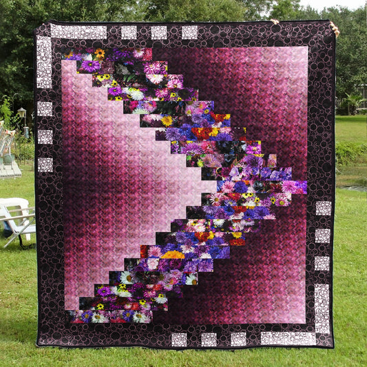 Bargello Flower Quilt Blanket TL190534Y