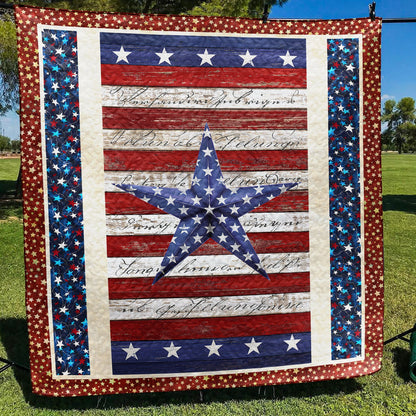 Barn Side Patriotic Quilt Blanket TL130601Y