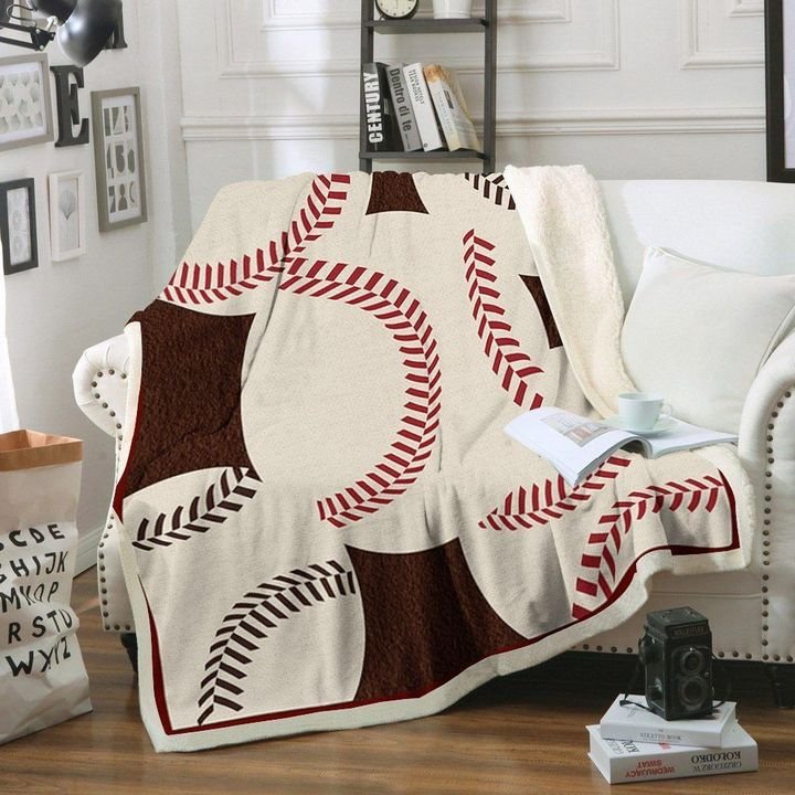 Baseball BT150801F Sherpa Fleece Blanket