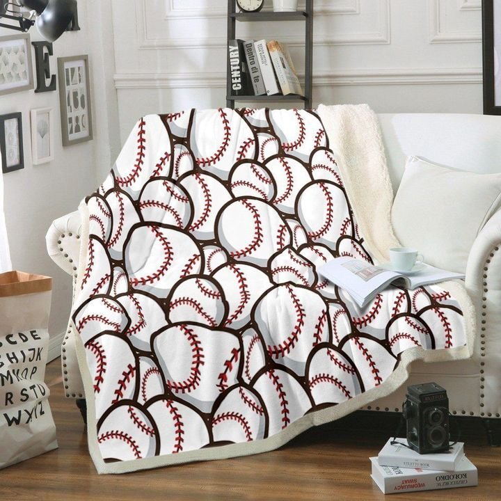 Baseball CG270804F Sherpa Fleece Blanket