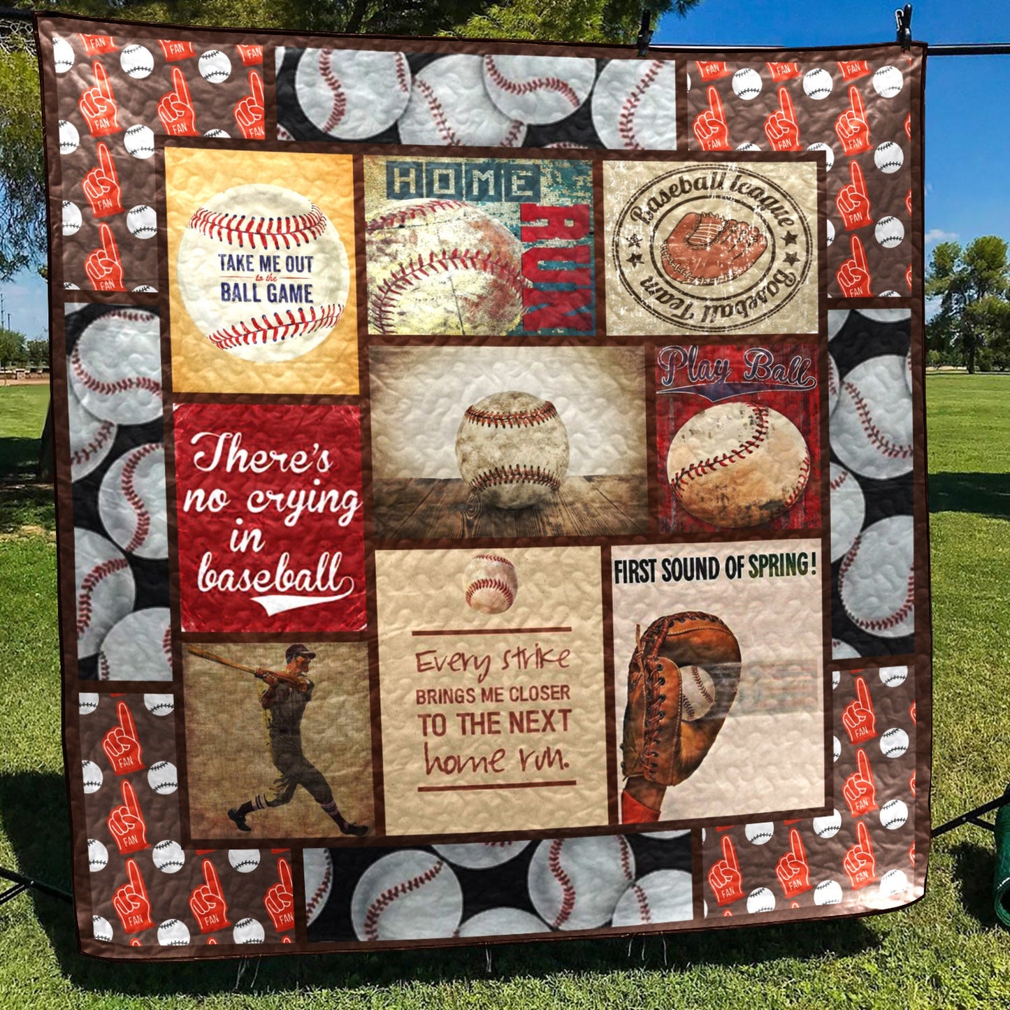 Baseball CLA1610027Q Quilt Blanket