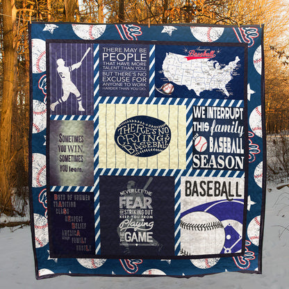 Baseball CLA1610044Q Quilt Blanket